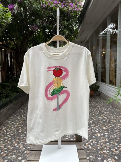 Polera tomate albaca